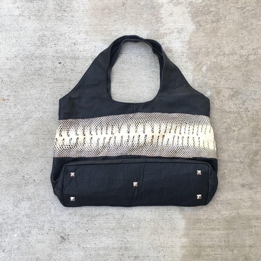 Black Snake Skin Bag